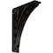 Ekena Millwork Nevio Wrought Iron Bracket, (Triple center brace), Antiqued Pale Gold 2"W x 7 1/2"D x 10"H BKTM02X07X10TNEAPG - alternate 1
